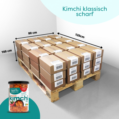 EURO-Palette:  Kimchi SCHARF maximal 1188 Stück